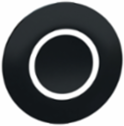 Black Cap Marked 'O' for 22 mm Rectangular Pushbuttons