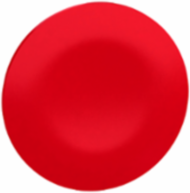 Red Push Button Cap 22mm Round for Multiple-Headed Control, 0.01 kg