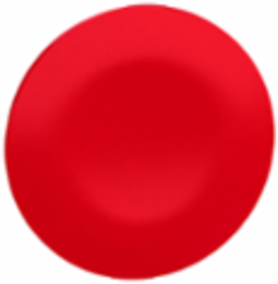Red Push Button Cap 22mm Round for Multiple-Headed Control, 0.01 kg