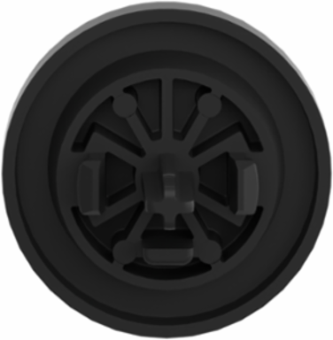 Antimicrobial Flush Mount Push Button Cap for Harmony XB5/XB4, Black