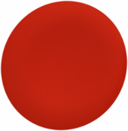 Antimicrobial Plain Cap for Harmony XB5/XB4, Red, Flush Mounted