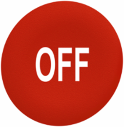 Harmony XB4/XB5 Red Push Button Cap for Flush Mount, Round, Ergonomic