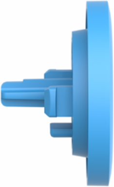 Antimicrobial Blue Pushbutton Cap for Harmony XB5 XB4, Flush Mount, Set of 1