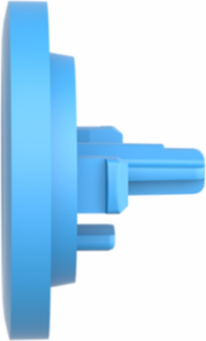 Antimicrobial Blue Pushbutton Cap for Harmony XB5 XB4, Flush Mount, Set of 1
