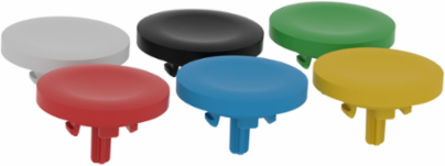 Push button cap, Harmony XB5, Harmony XB4, set of 6 colors plain cap for flush mounted push button
