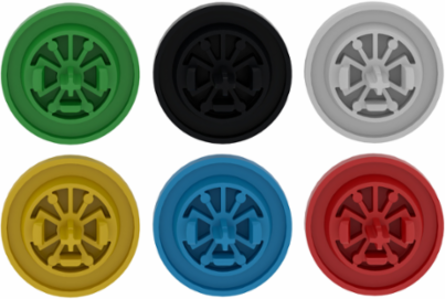 Push button cap, Harmony XB5, Harmony XB4, set of 6 colors plain cap for flush mounted push button