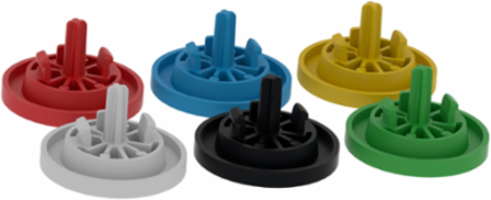 Push button cap, Harmony XB5, Harmony XB4, set of 6 colors plain cap for flush mounted push button