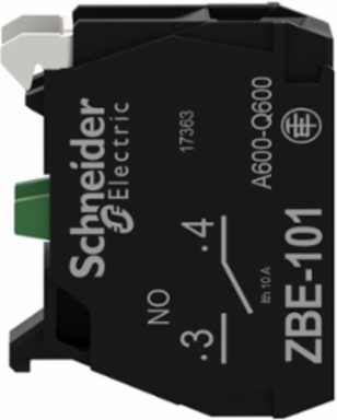 Harmony XB4 Single Contact Block 1NO, IP20, -40-70°C