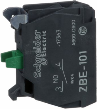 Harmony XB4 Single Contact Block 1NO, IP20, -40-70°C