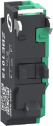 Single contact block, Harmony XB4, Hamony XB5, silver alloy, compact push in terminals, 1 NO, pack of 100