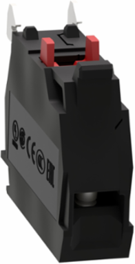 Harmony XB4 Single Contact Block, 1 NC, Silver Alloy, Screw Clamp Terminals