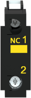 Harmony XB4/B5 Single NC Monitoring Contact Block, 1 NC, Silver Alloy