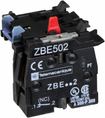 Harmony XB4 Contact Block, Single NC, Screw Clamp, High Power Switching