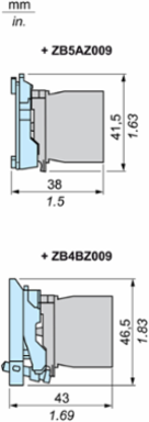 Harmony XB4 High Power Switching Contact Block, 2NO, IP20, 10A