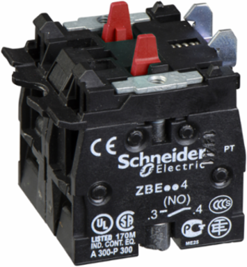 Harmony XB4 High Power Switch Contact Block, 2 NC, IP20 Protection, Screw Clamp Terminals