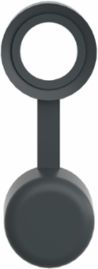 Harmony XB4 Keyhole Protective Cover for 22mm Switch, Rubber, Black
