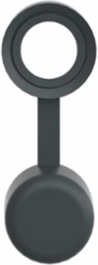 Harmony XB4 Keyhole Protective Cover for 22mm Switch, Rubber, Black