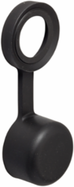 Harmony XB4 Keyhole Protective Cover for 22mm Switch, Rubber, Black