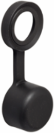 Harmony XB4 Keyhole Protective Cover for 22mm Switch, Rubber, Black
