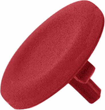 Red Round Push Button Cap Ø22, Compatible with Harmony XB4/XB5