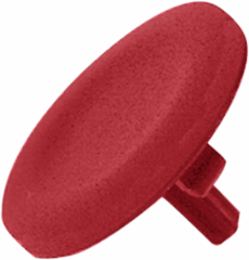 Red Round Push Button Cap Ø22, Compatible with Harmony XB4/XB5