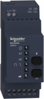 Programmable Receiver 24-240V AC/DC, 2 Relays, 36 mm Width