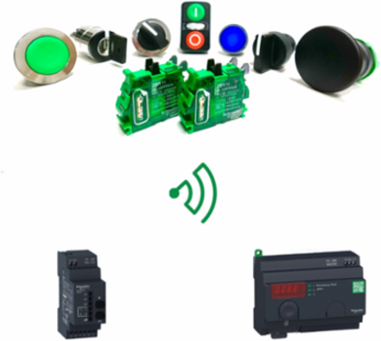 Harmony XB5R Wireless Push Button Transmitter, IP30, 25g, 100 m Range