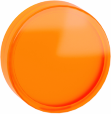 Harmony XB4/XB5 Pilot Light Head, 22mm, Orange, Universal LED