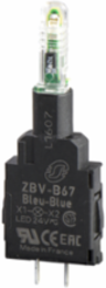 Light Block 22mm White with Integral LED, 24V, IP20 Protection