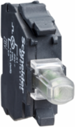 Light block for head 22mm, Harmony XB4, green, integral LED, 24V AC DC