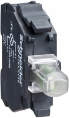 Light block for head 22mm, Harmony XB4, orange, integral LED, 24V AC DC