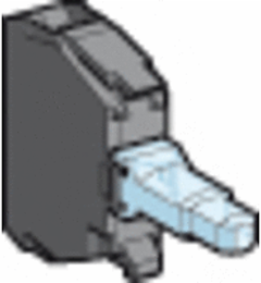 Light block for head 22mm, Harmony XB4, blue, integral LED, 110...120V AC