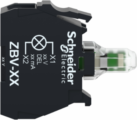 Harmony XB4 XB5 White Light Block 12V AC/DC, IP20, Integral LED