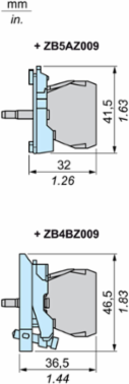 Harmony XB4/B5 Light Block with Universal LED, 230-240V AC, IP20, -40 to 70 C
