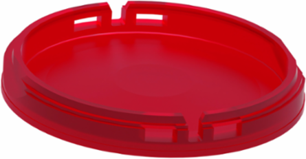 Harmony XB4/XB5 Red Lens Cap for 22mm Illuminated Push Button, Set of 10