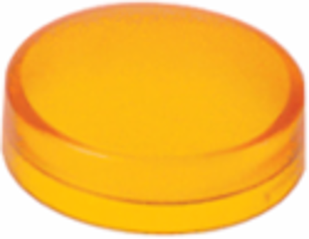 Orange Plain Lens Cap for 22 mm Pushbutton with BA9s Bulb