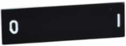 Harmony XB4/XB5 Marked Legend, Black, 8 x 27 mm, O-I Marking