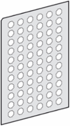 Harmony XB5/XB4 Self-Adhesive Circular Legends Sheet, 66 Unmarked Legends