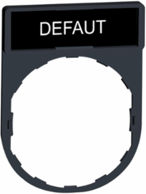 Legend Holder for Harmony XB4, 30 x 40mm, Plastic, Marked DEFAUT
