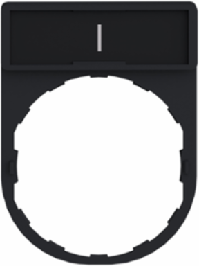 Harmony XB4 Legend Holder 30x40 mm with 'I' Marking, Plastic