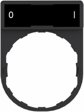 Harmony XB4 Legend Holder 30 x 40 mm, Plastic, O-I Marking