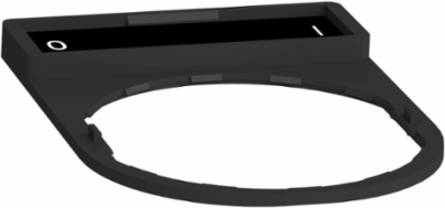Harmony XB4 Legend Holder 30 x 40 mm, Plastic, O-I Marking