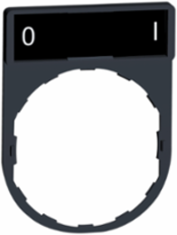 Harmony XB4 Legend Holder 30 x 40 mm, Plastic, O-I Marking