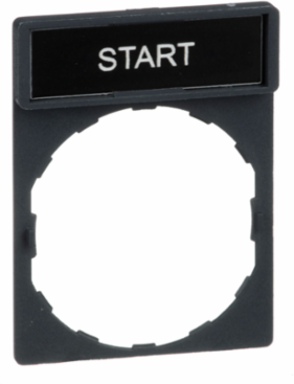 Harmony Legend Holder 30 x 40 mm, Plastic, Marked "START"