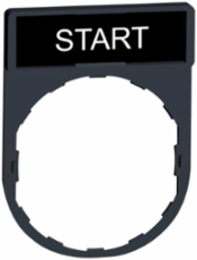 Harmony Legend Holder 30 x 40 mm, Plastic, Marked "START"