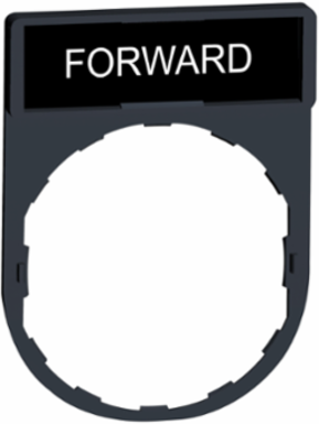 Legend Holder 30 x 40 mm with "FORWARD" Marking for Harmony XB4/XB5