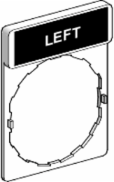 Legend holder 30 x 40 mm with legend 8 x 27 mm with marking LEFT