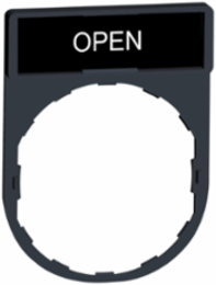 Harmony XB4 Legend Holder 30 x 40mm Plastic White OPEN Marking