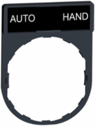 Legend Holder, Harmony XB4, 30 x 40mm, Plastic, White AUTO-HAND Marking