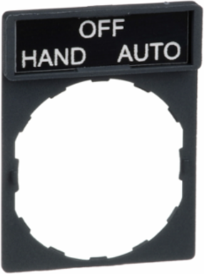 Harmony XB4 Legend Holder 30 x 40mm with HAND-OFF-AUTO Marking